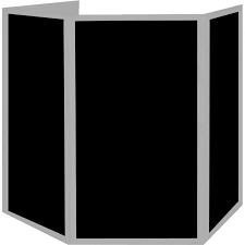 Event facade black 4x (70x120x2,5)