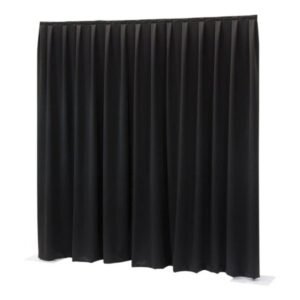 Pipe & drape black max 3m hoog / lm
