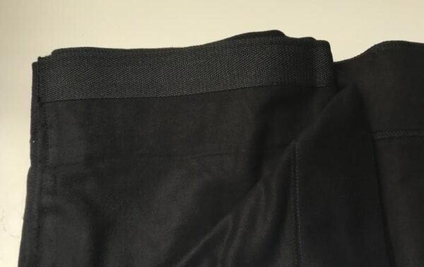 Proflex stage skirt black molton 60cm x 6m