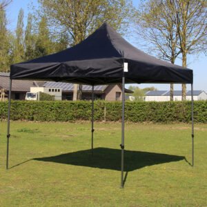 Plooitent 3x3m black pro polyester