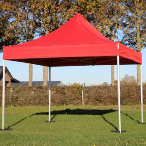 Plooitent 3x3m red pro polyester
