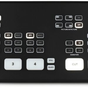 Atem mini pro iso - 4 hdmi input - usb output - atem control - 2 x mic