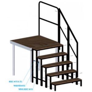 Stagedex podium leuning 2m