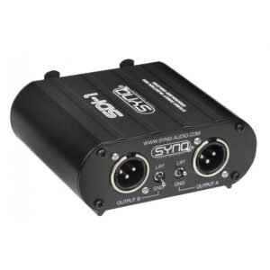 Synq sdi - 1 sterio di - in jack/xlr/rca - out xlr- gnd lift