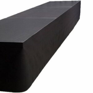 Stagedex stage skirt black molton 80cm x 10m