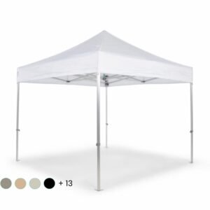 Plooitent 3x3m white pro polyester