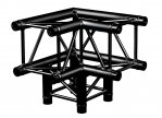 Truss quatro black H30V-C012- 3-way corner-90° +down