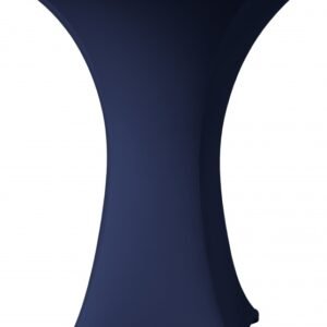 Stretchhoes marine blauw voor receptietafel
