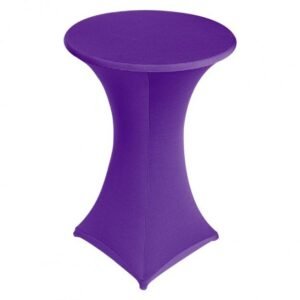 Stretchhoes purple voor receptietafel
