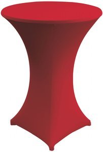 Stretchhoes red voor receptietafel