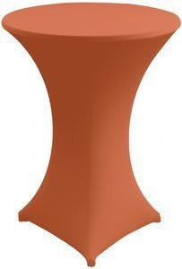 Stretchhoes orange voor receptietafel