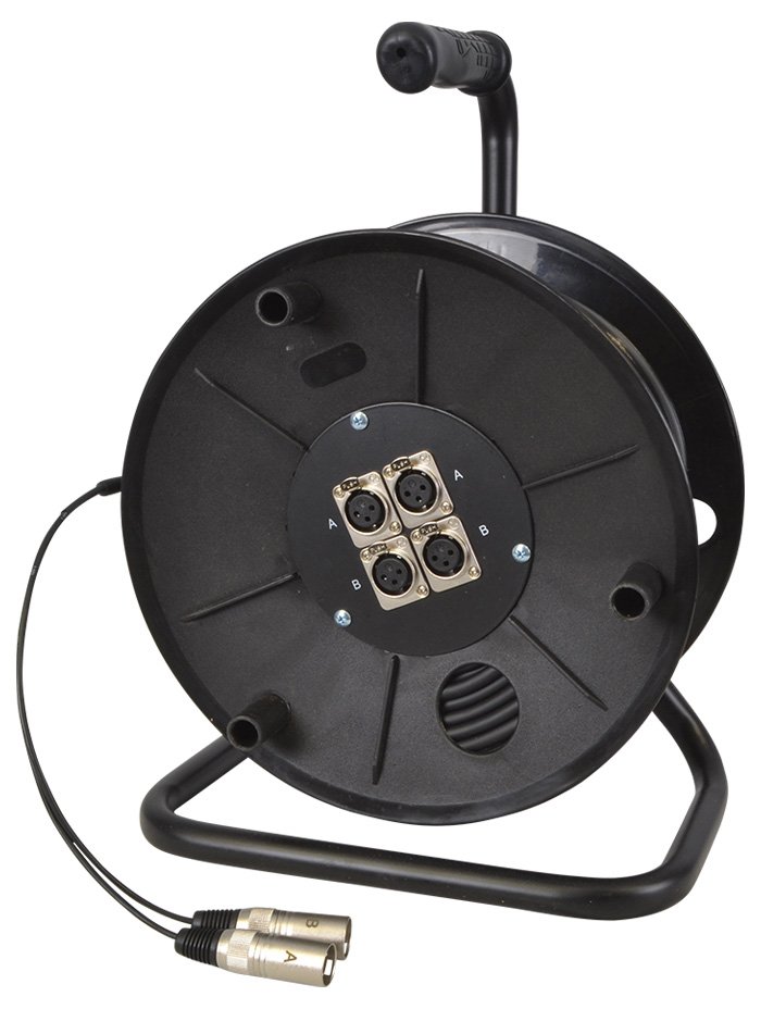 XLR op Rol 50m dubbel