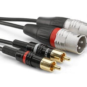 2x cinch -> 2x xlr M