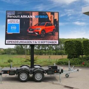 Ledscherm 6 m² - mobiel op aanhangwagen